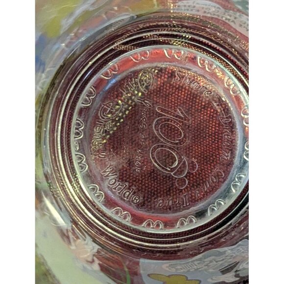 Vintage Disney Animal Kingdom Glass With Goofy Baloo Simba Pocahontas & More - Picture 7 of 7